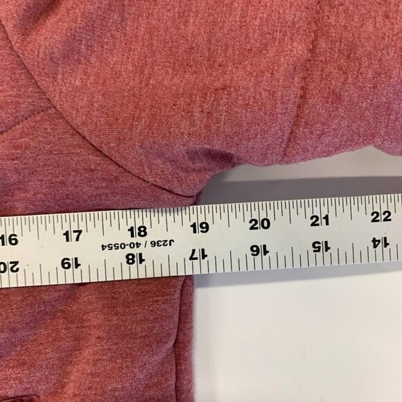 Three Dots Women's Quilted Step Hem Knit Jacket in Heather Tibetan Red Size XS - Picture 9 of 10